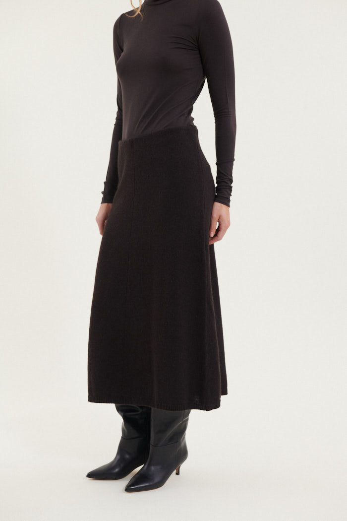 Basic Apparel Lise 3/4 Skirt Skirts 709 Chocolate torte